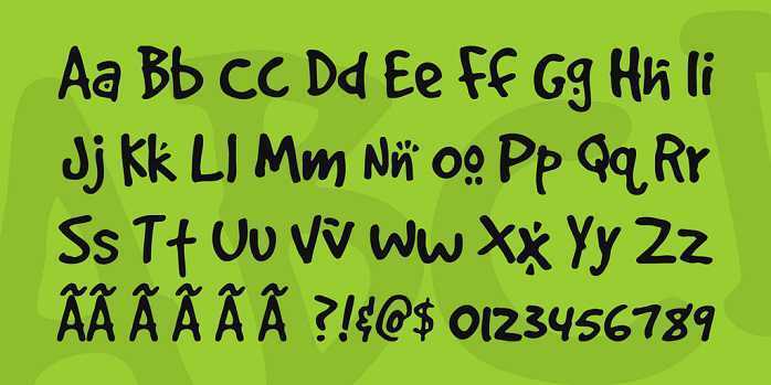 4 Dogs Font Preview