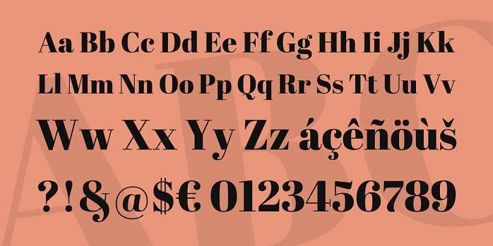 Abril Fatface Font Preview