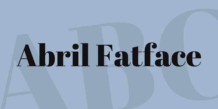 Abril Fatface Font
