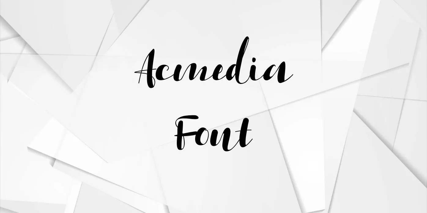 Acmedia Font