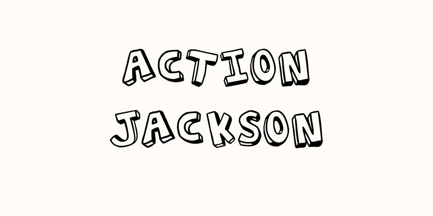 Action Jackson Font