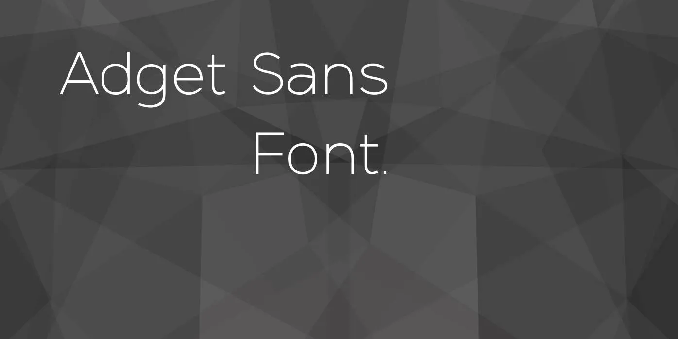 Adget Sans Font