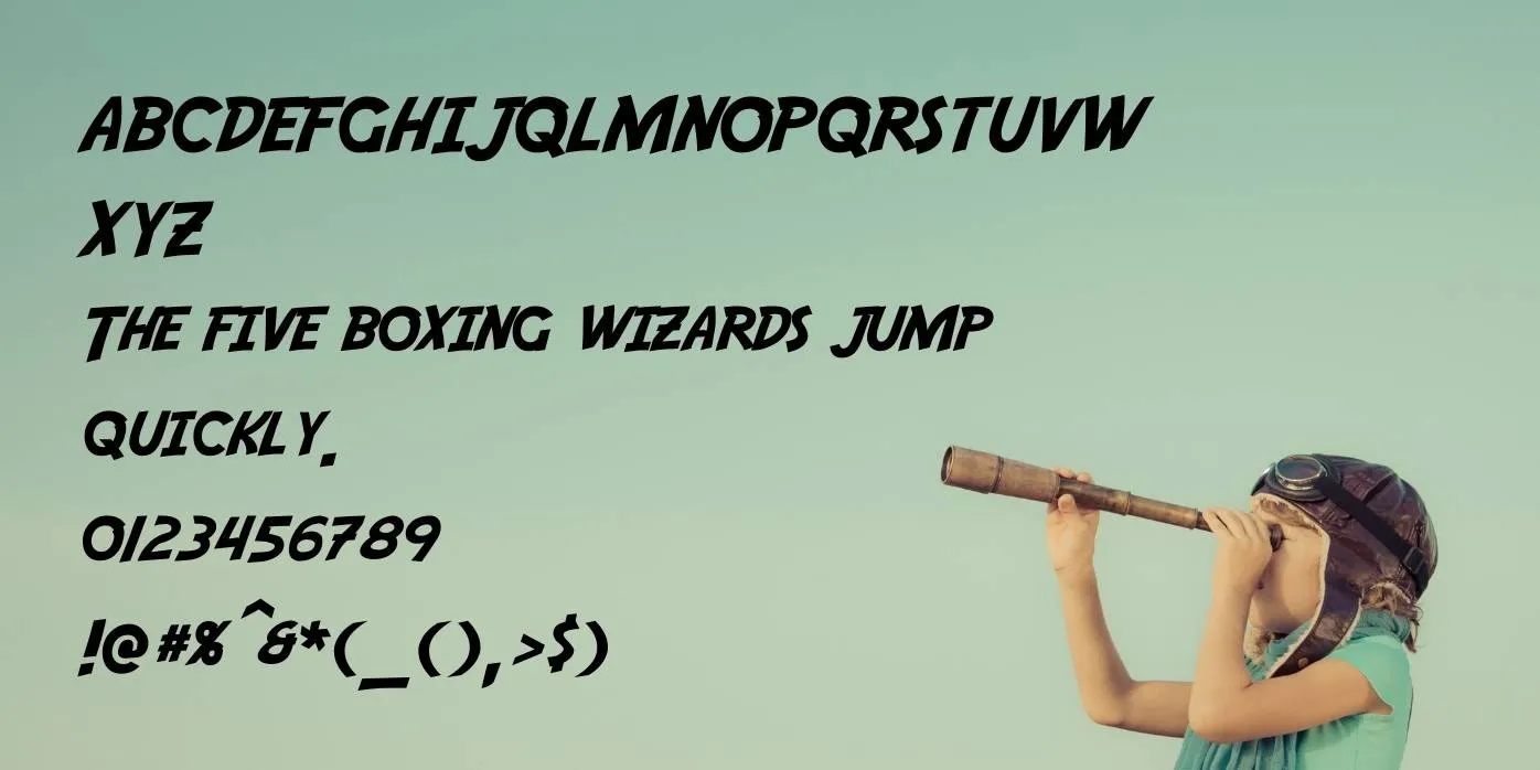 Adventure Font Preview