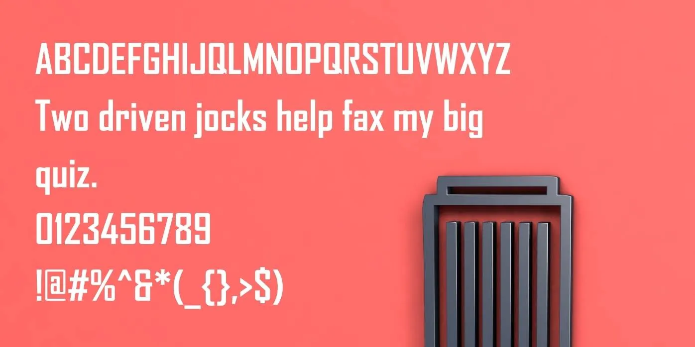 Agency Fb Font Preview