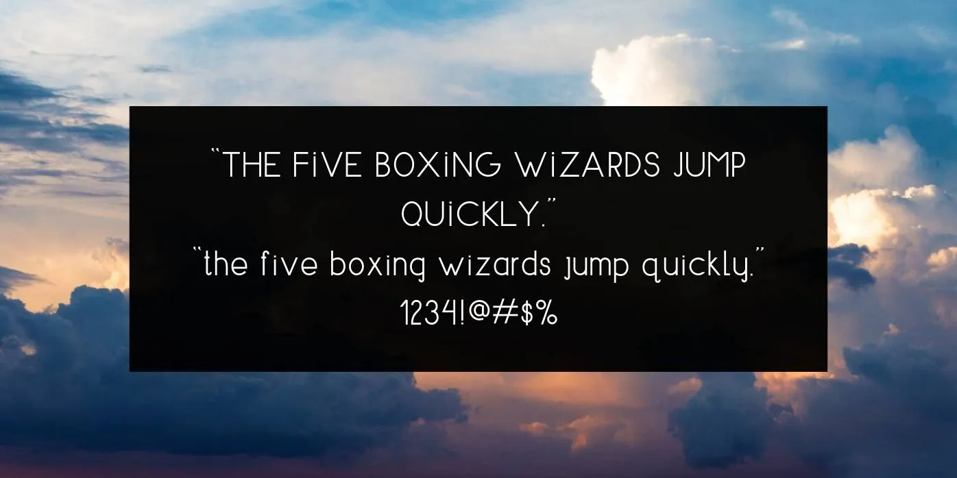 AirSpace Font Preview