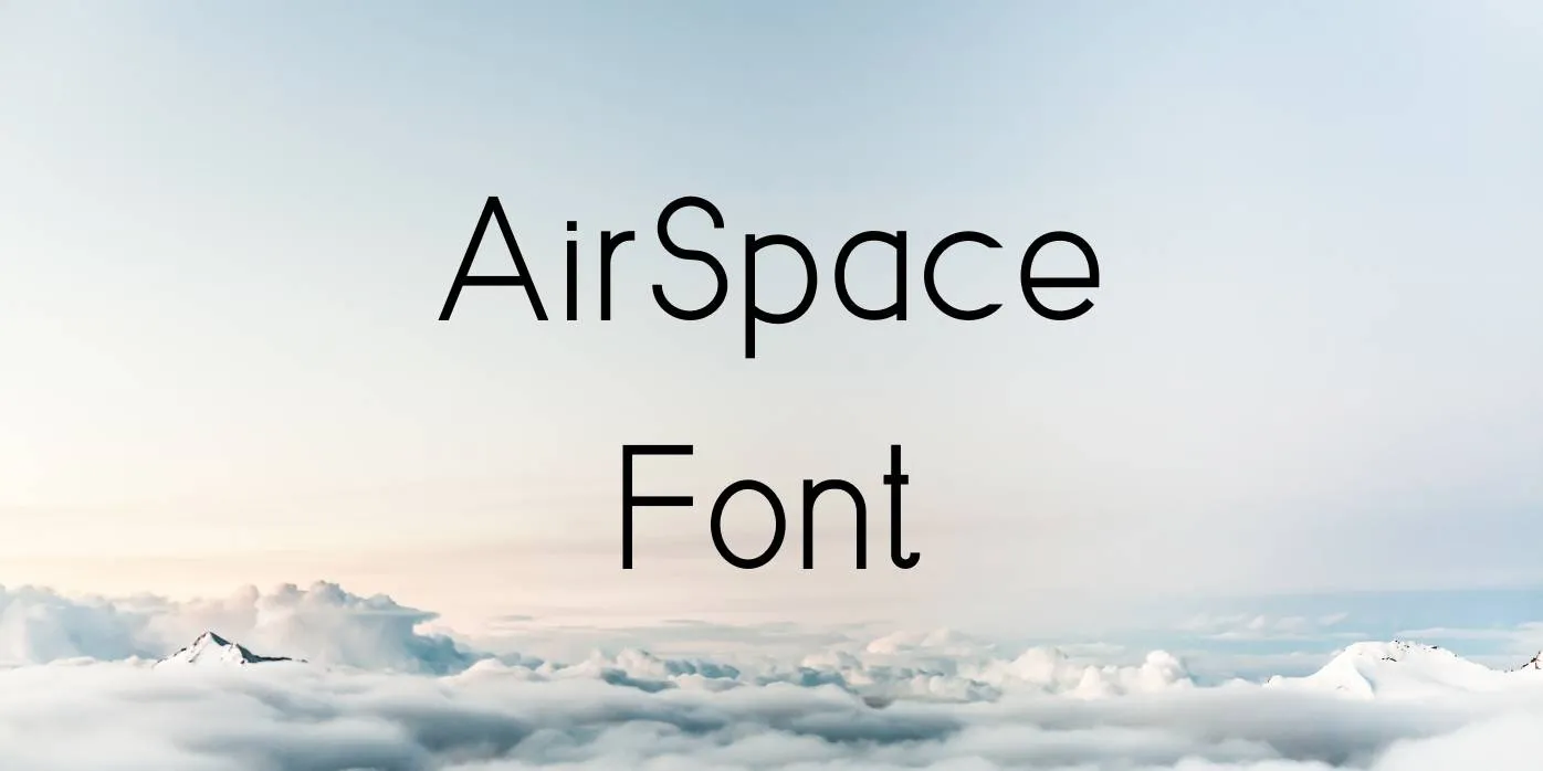 AirSpace Font