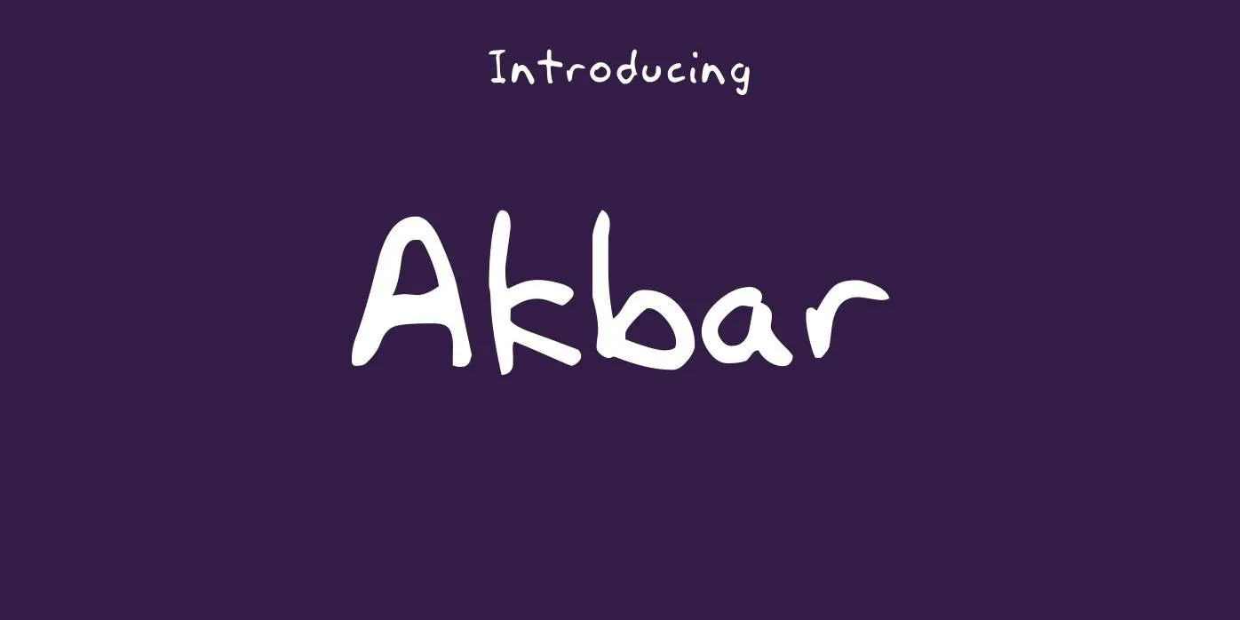 Akbar Font