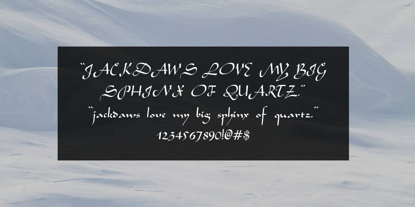 Aladdin Font Preview