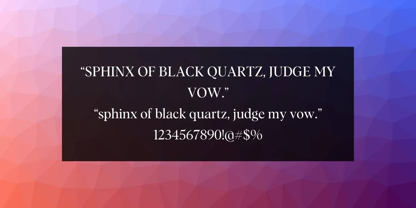 Albra Font Preview