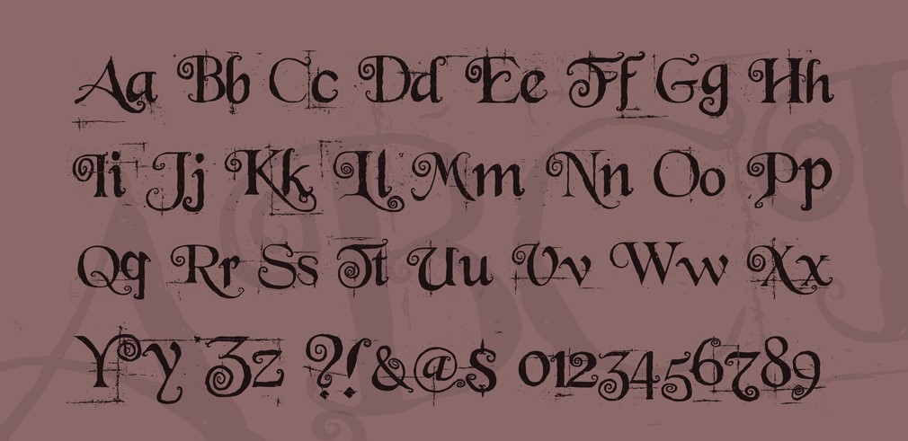 Alice in Wonderland Font Preview