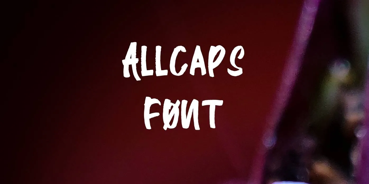 Allcaps Font