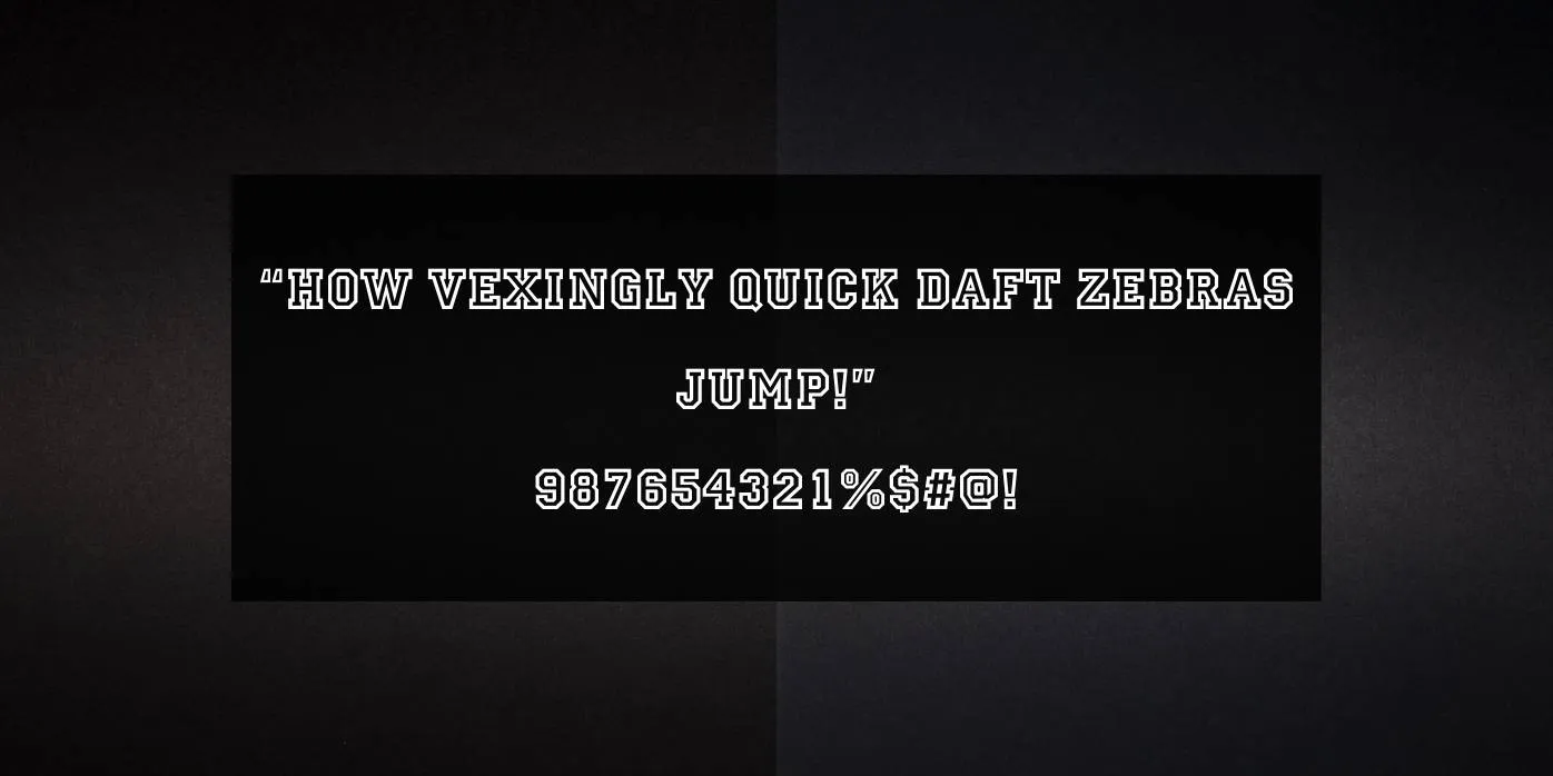 Allstar Font Preview