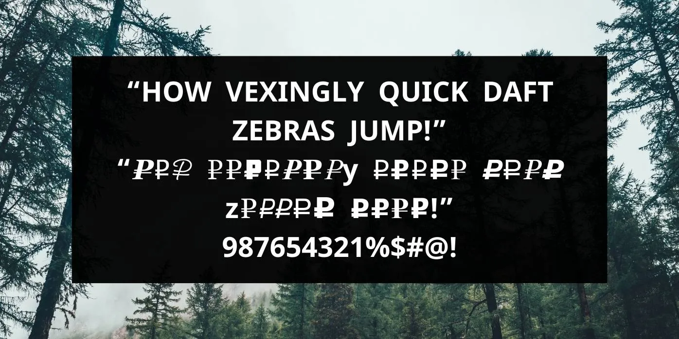 ALS Rubl Font Preview