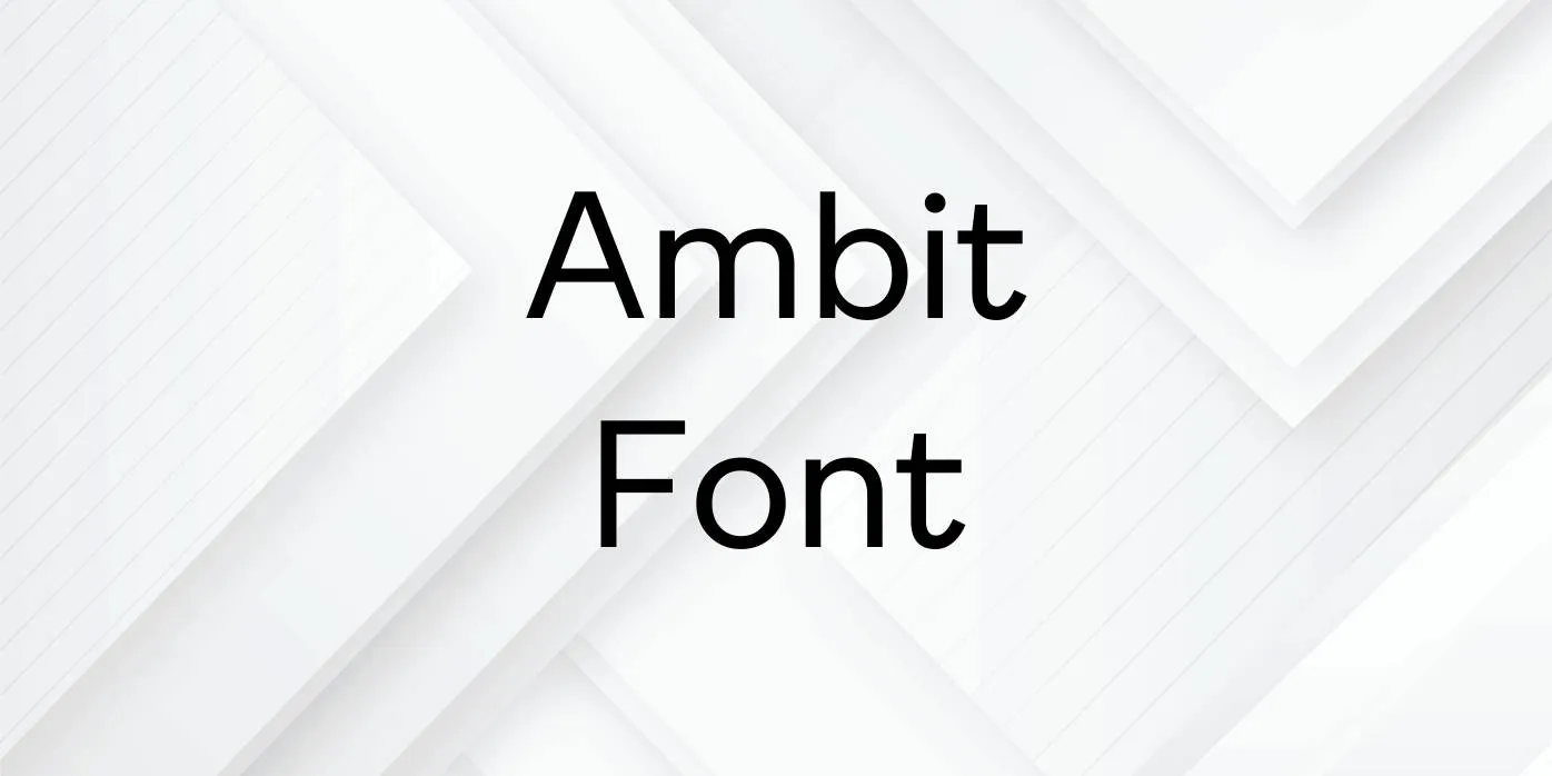 Ambit Font
