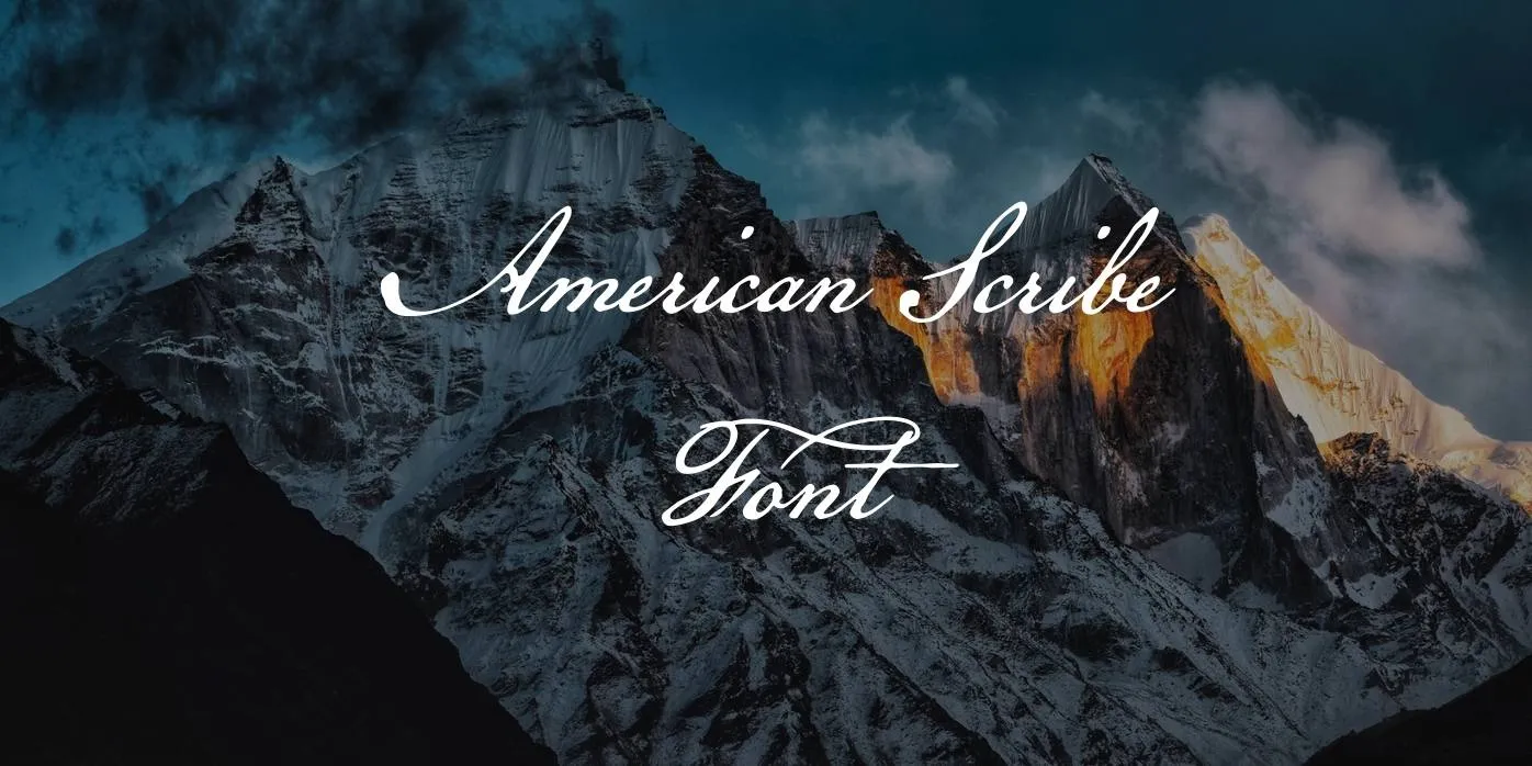 American Scribe Font