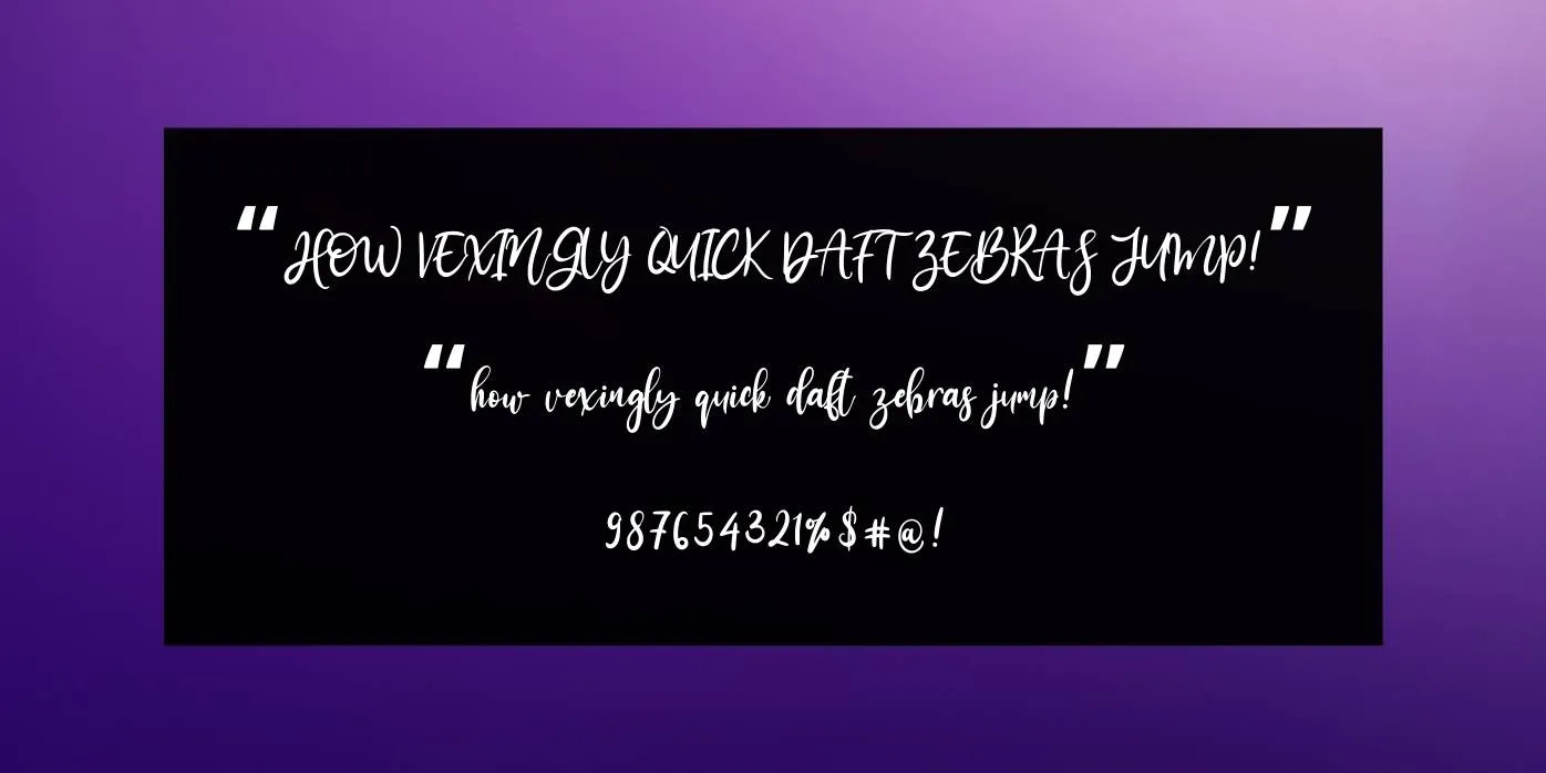 Ammanda Font Preview