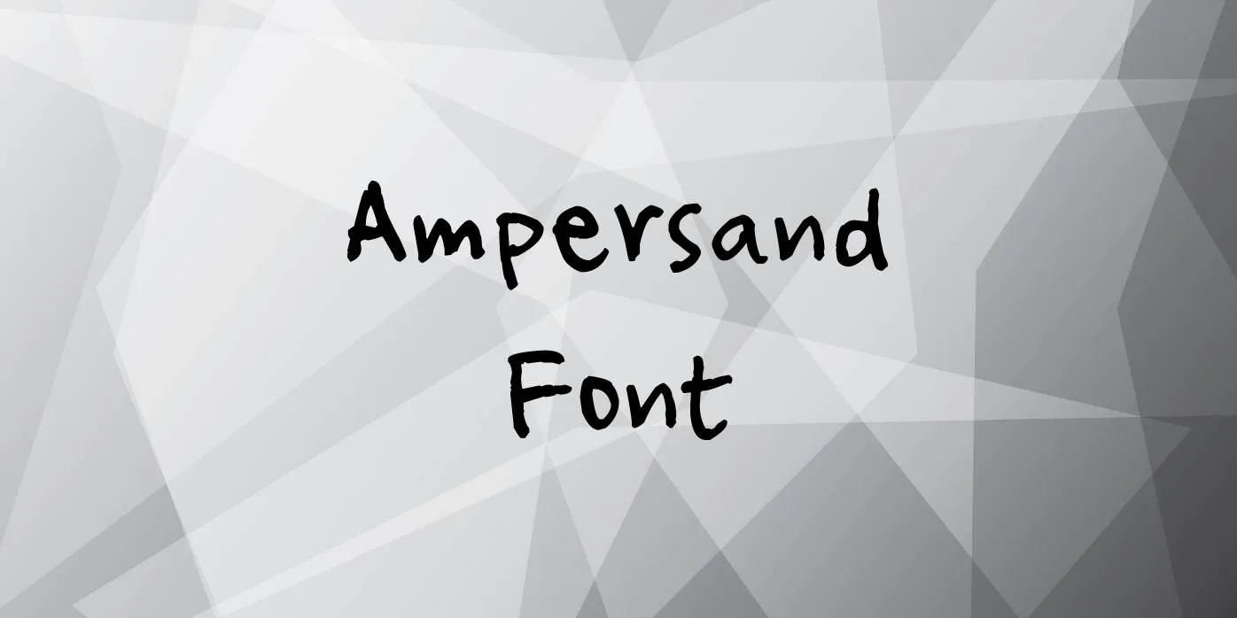 Ampersand Font