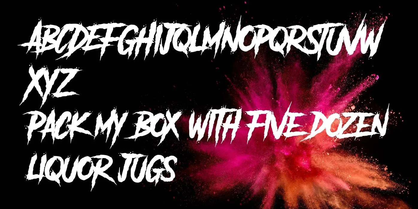 Another Danger Font Preview