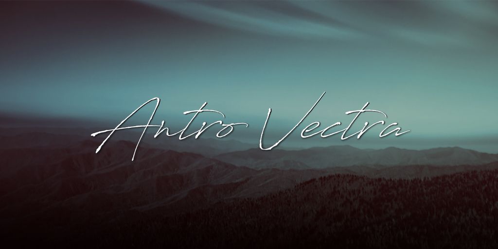 Antro Vectra Script Font Preview