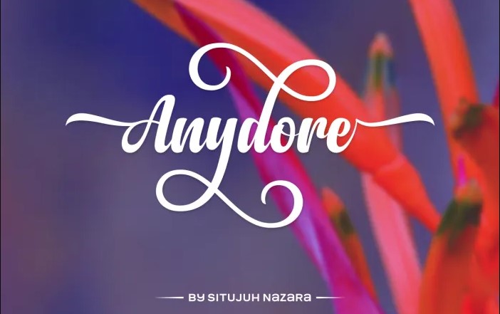 Anydore Script Font Preview