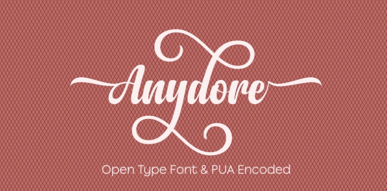 Anydore Script Font