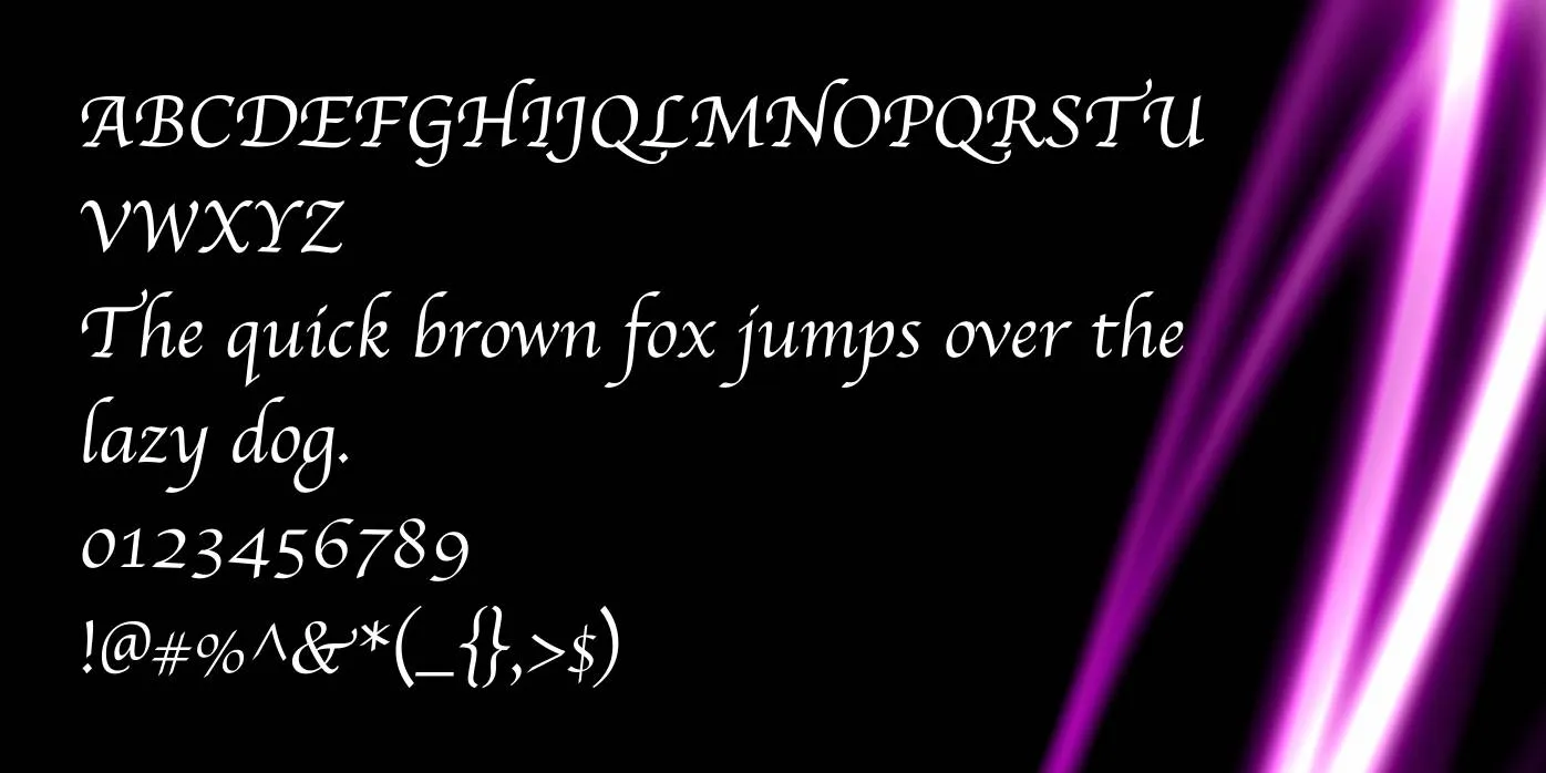 Apple Chancery Font Preview
