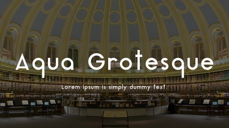 Aqua Grotesque Font Preview