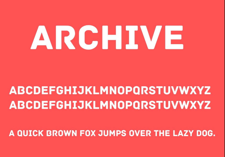 Archive Font Preview