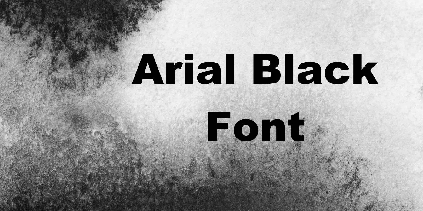 Arial Black Font