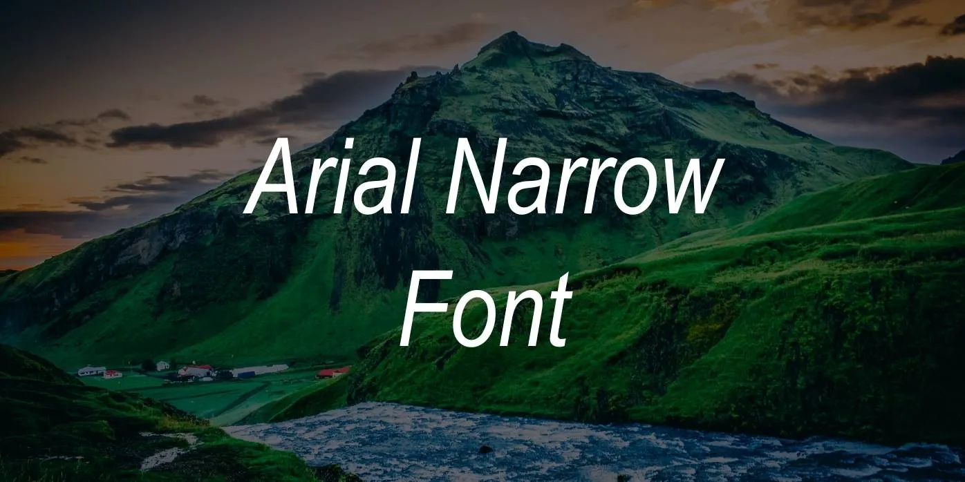 Arial Narrow Font
