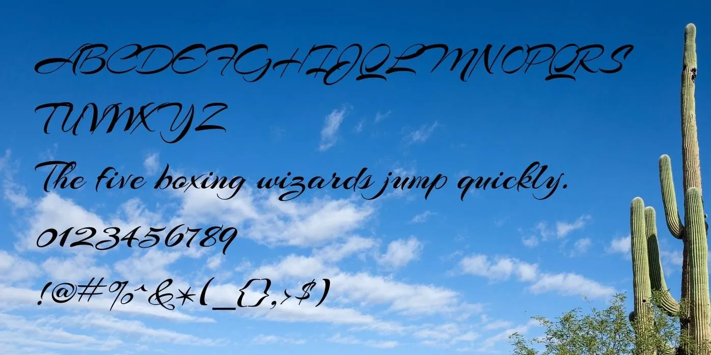 Arizonia Font Preview
