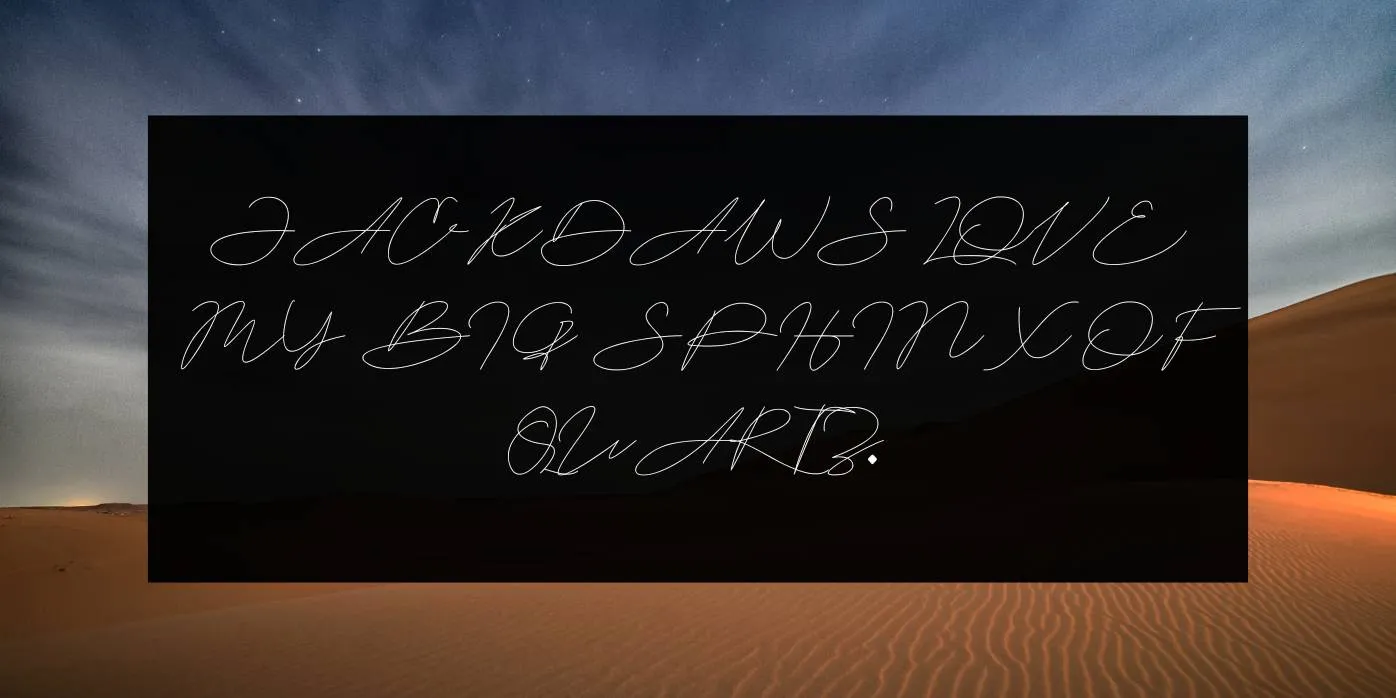 Astina Font Preview