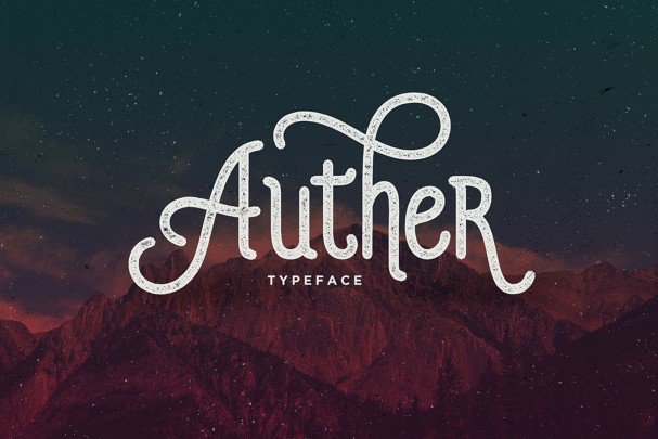 Auther Typeface Font