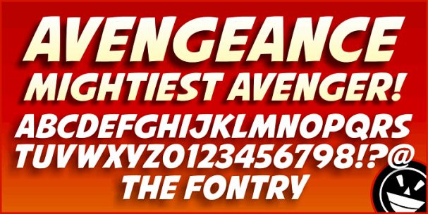 Avengeance Font Preview