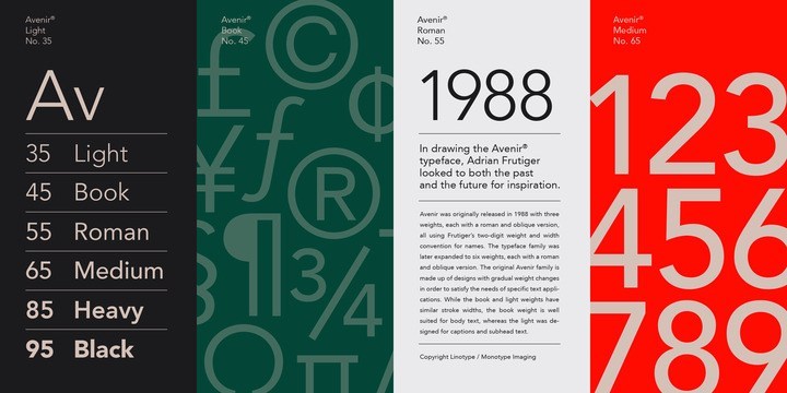 Avenir 35 Light Font Preview