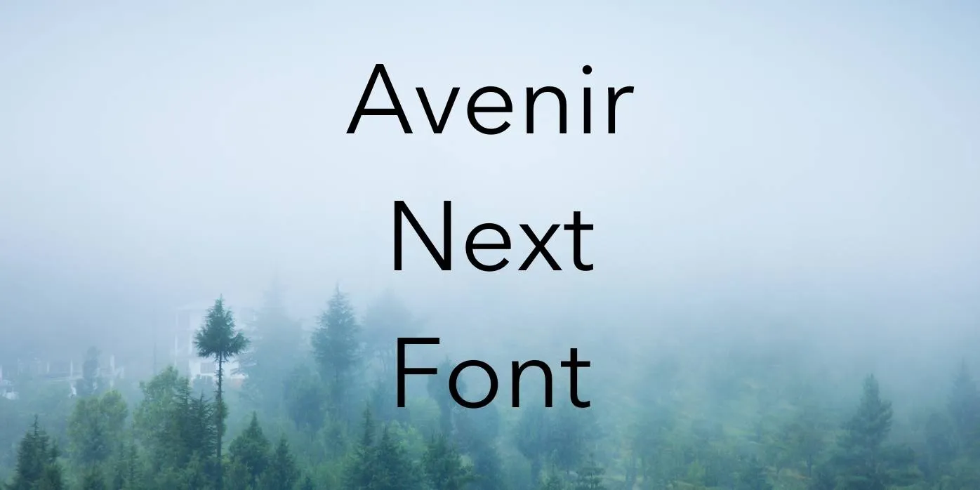 Avenir Next Font