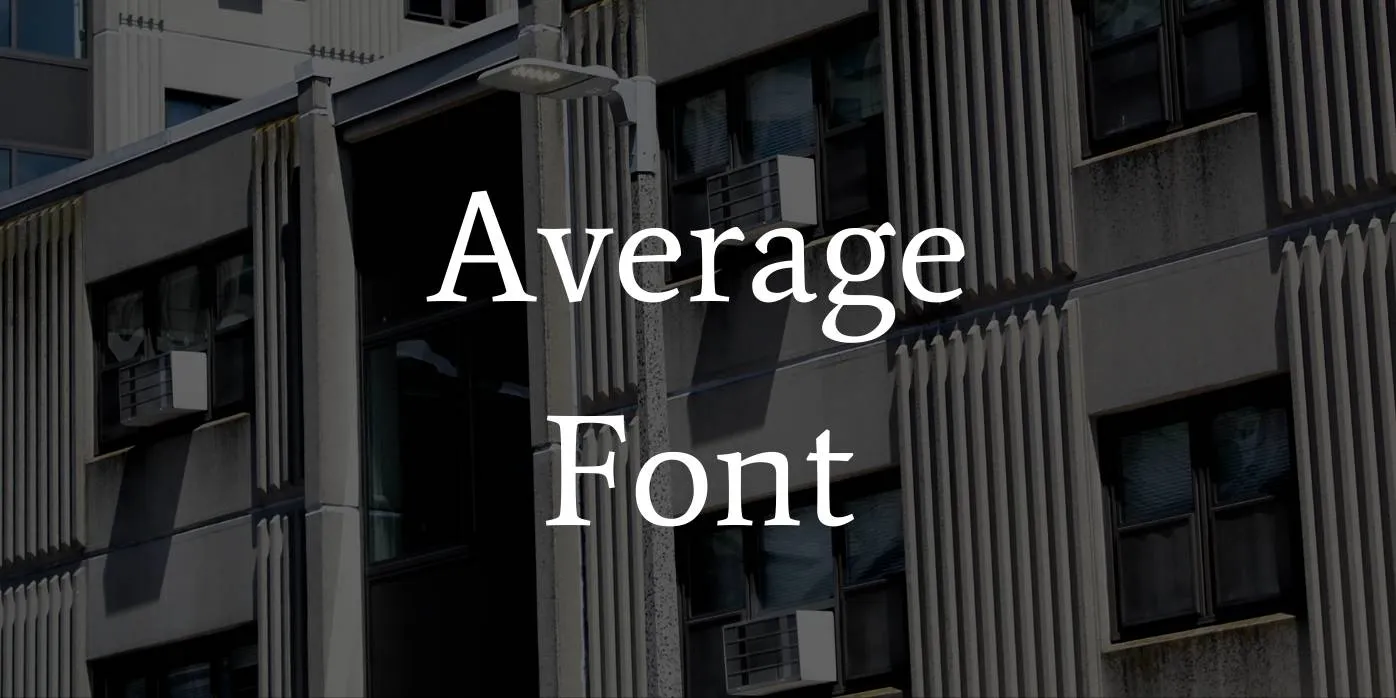 Average Font