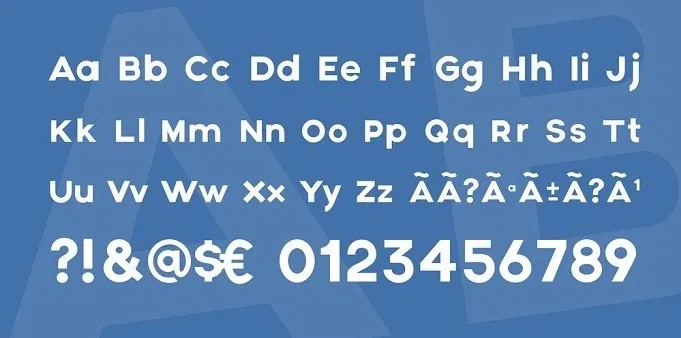 Axis Typeface Font Preview