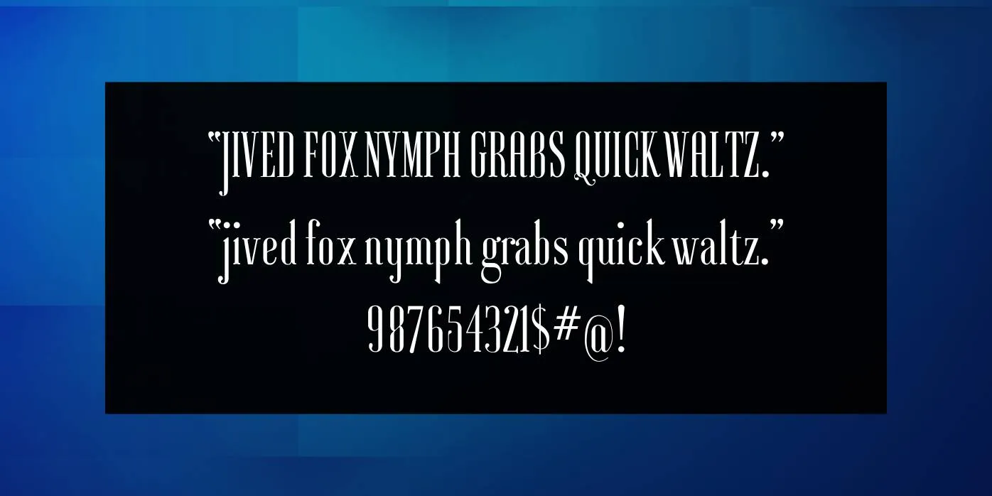 Ayres Font Preview