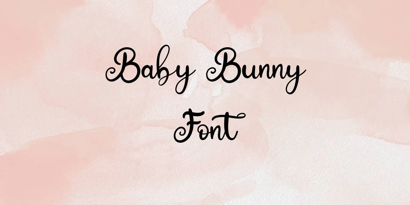 Baby Bunny Font