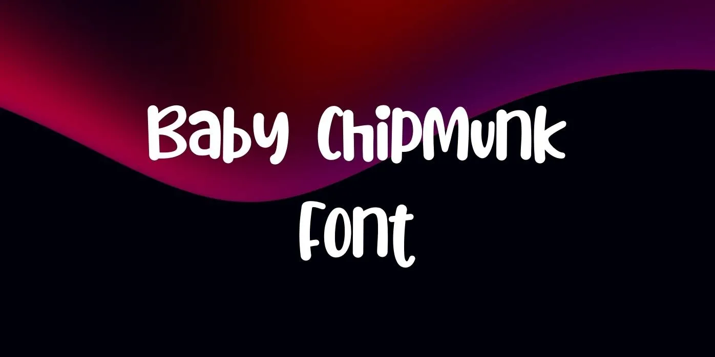 Baby Chipmunk Font