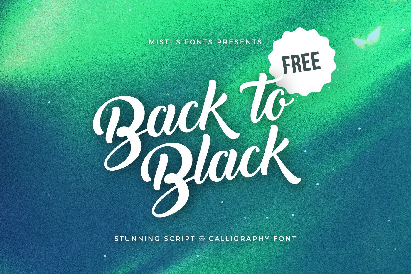 Back to Black Font Preview