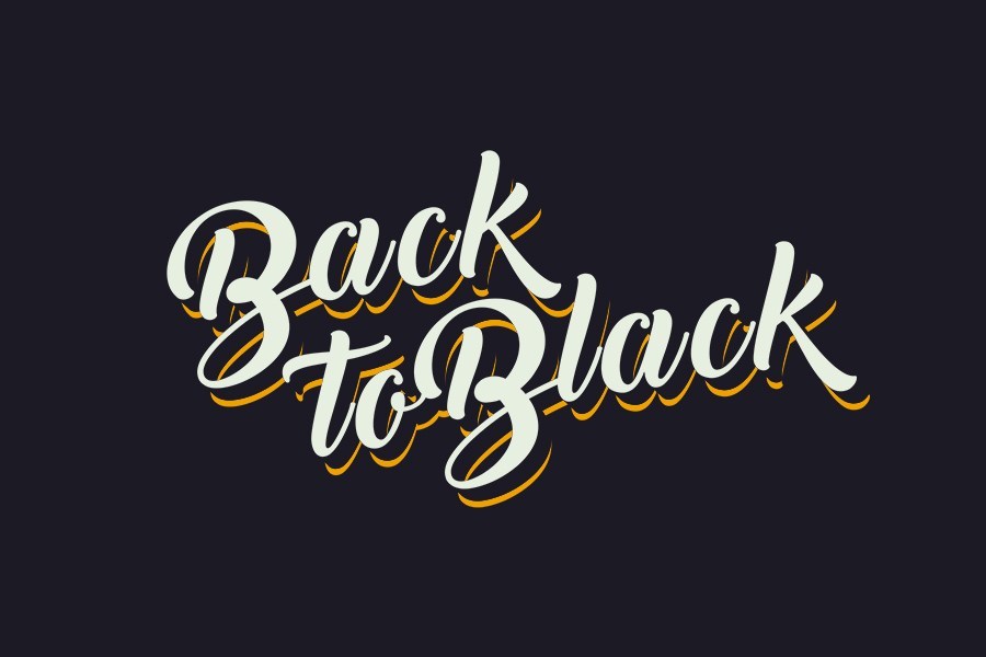 Back to Black Font