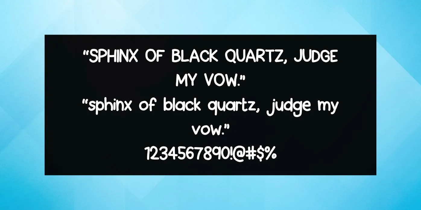 Back to School Font Preview