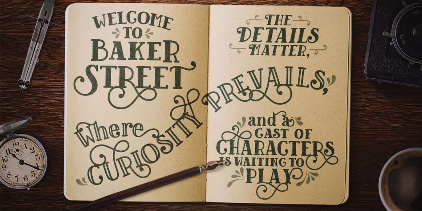 Baker Street Rough Font Preview