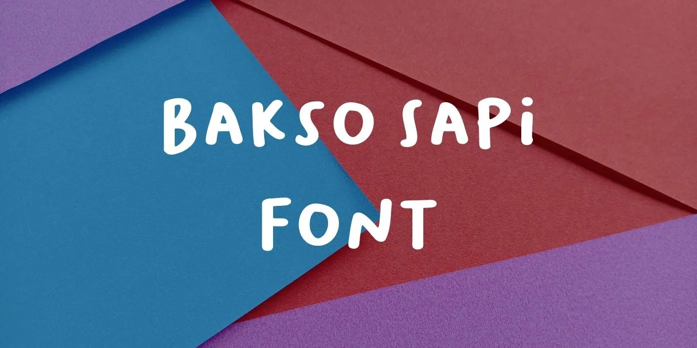 Bakso Sapi Font