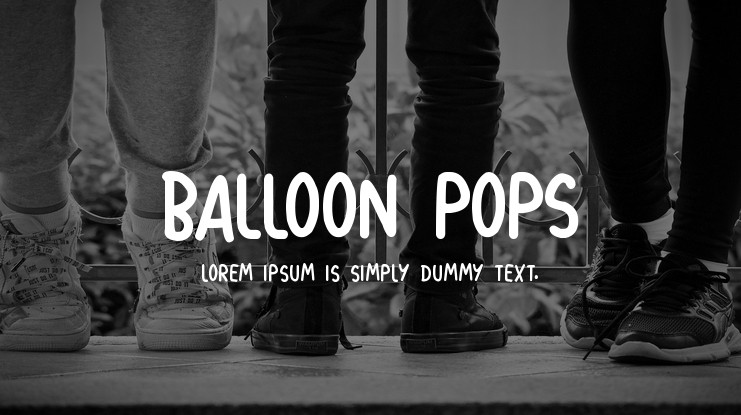 Balloon Pops Font