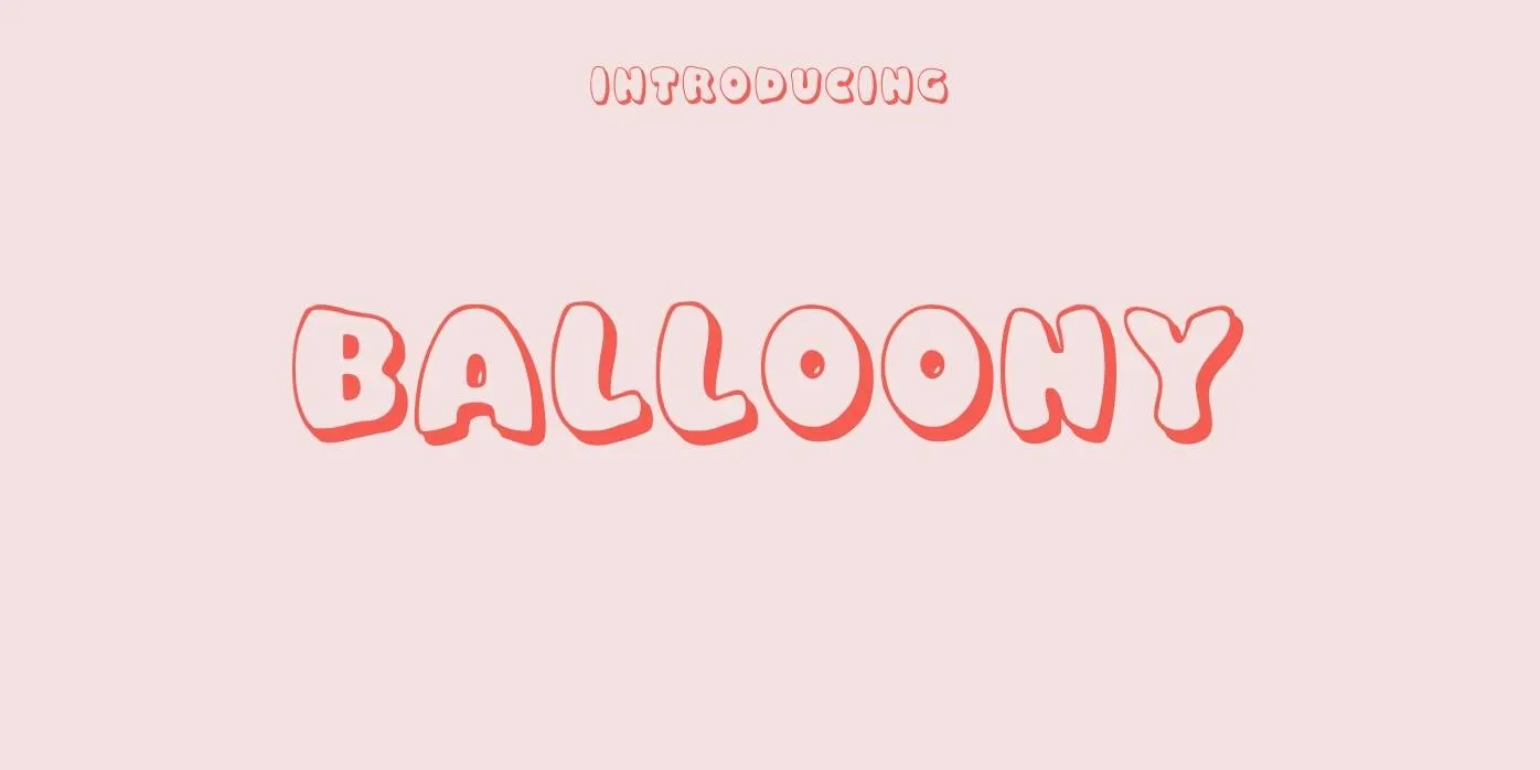 Balloony Font
