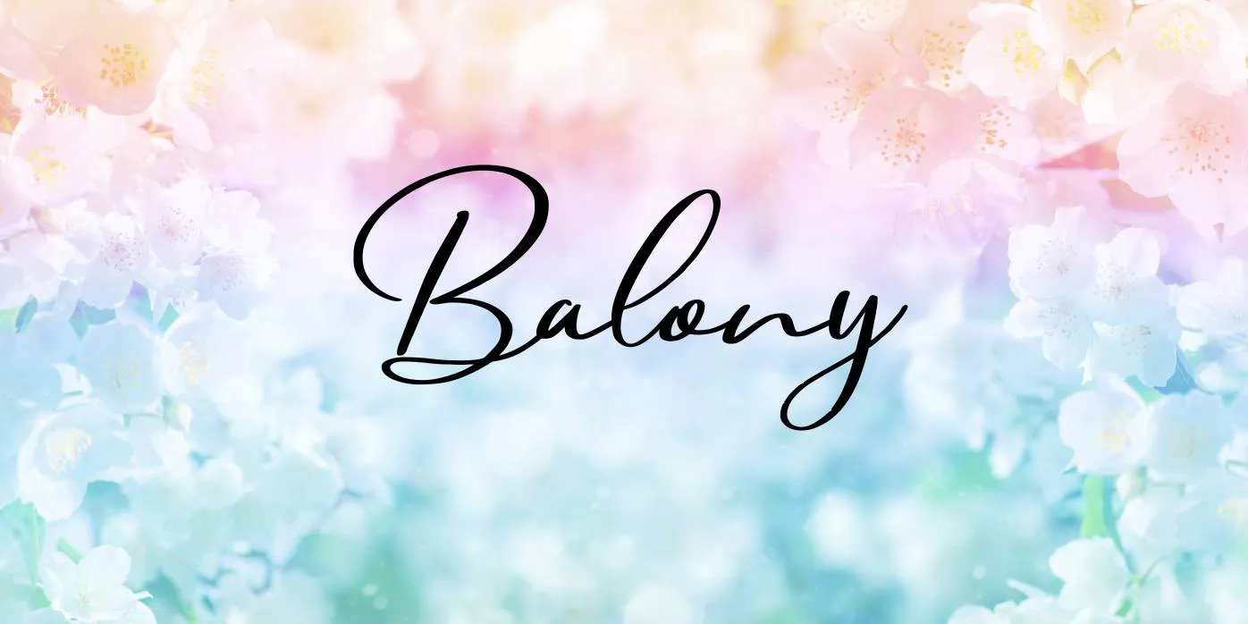Balony Font