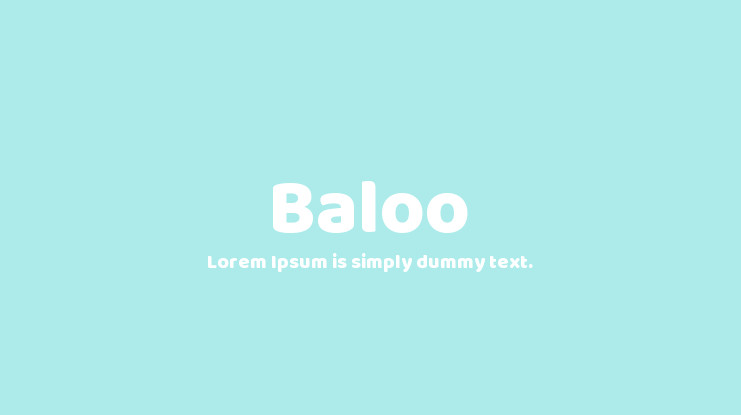 Baloo Font Preview